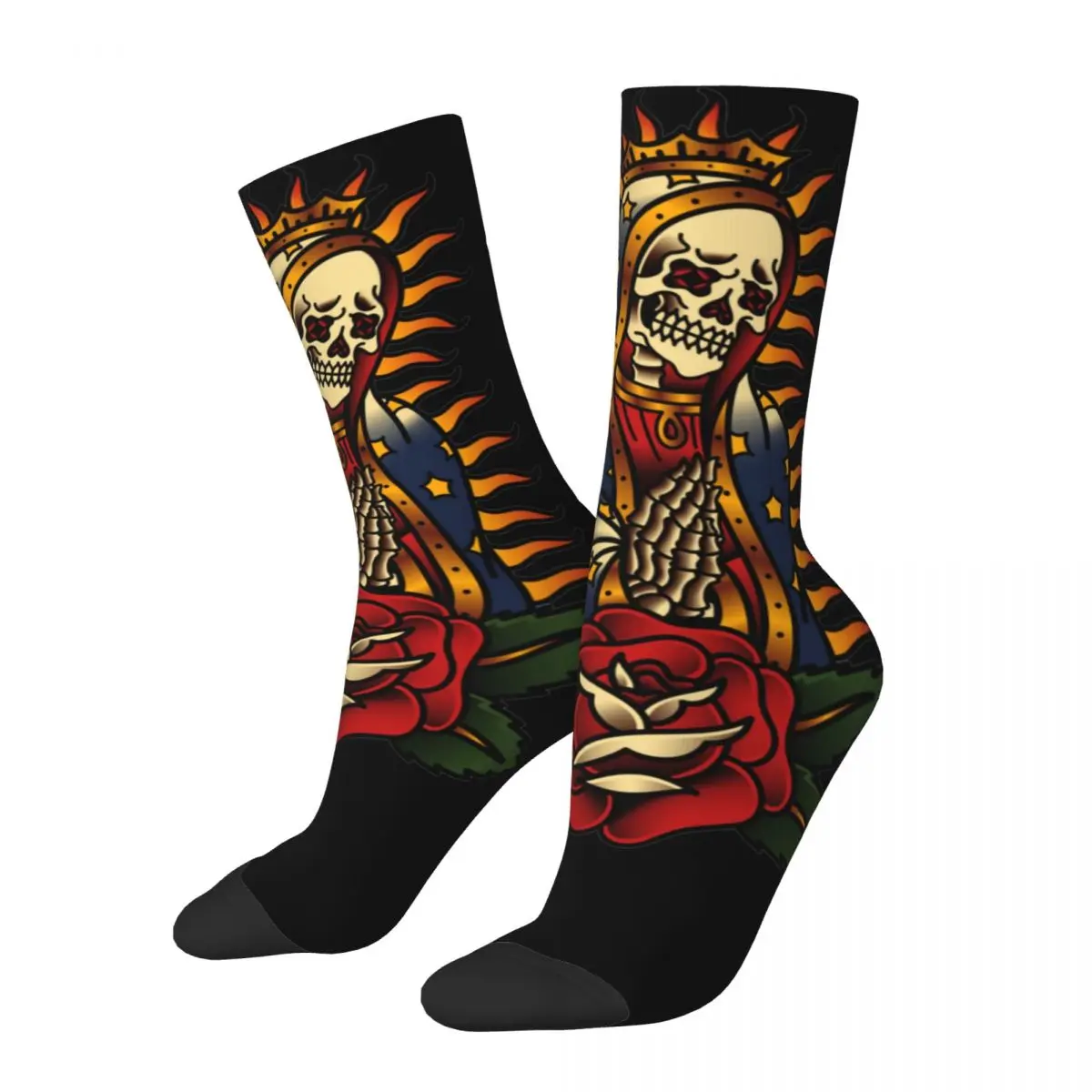 

Santa Muerte Merch Socks Cozy Tarot Skateboard Long Socks Super Soft for Women Men Birthday Gifts Idea