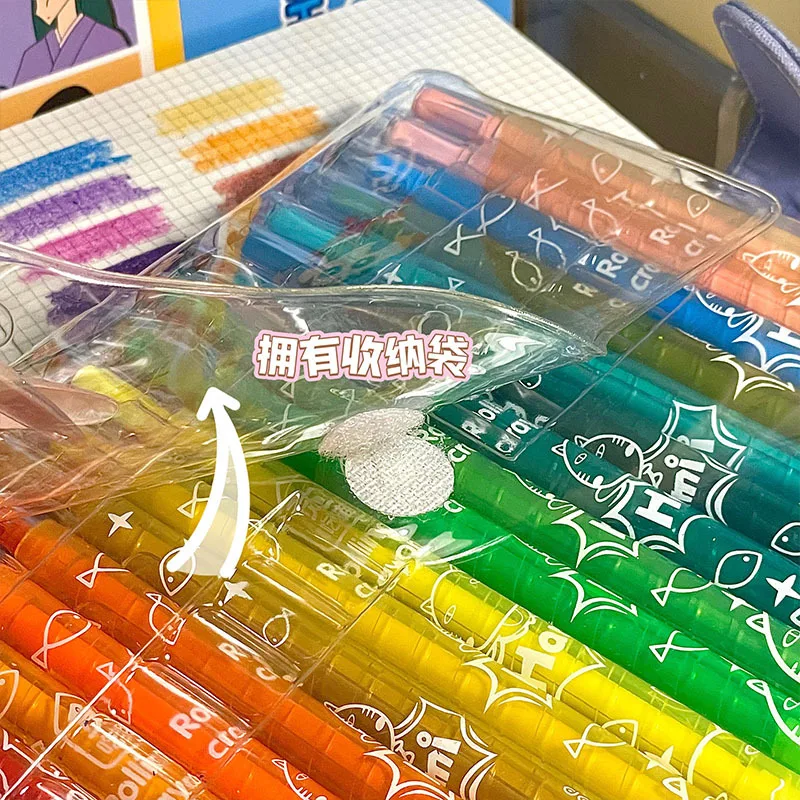 Фото 36/12 шт. моющиеся цветные мелки Crayola для детей, объемные мелки для художественных и поделок для малышей, школьные принадлежности, мелки №1