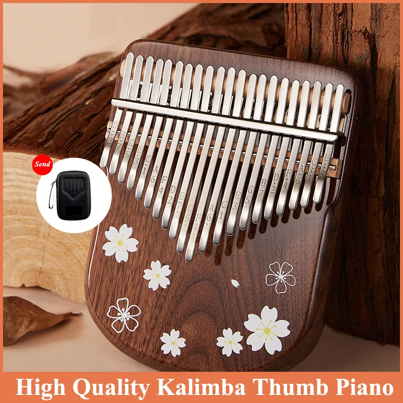 

High Quality Bull Kalimba 17 Keys Thumb Piano With Accessories Finger Body Musical Instruments Creative Music Box For Teens Girl