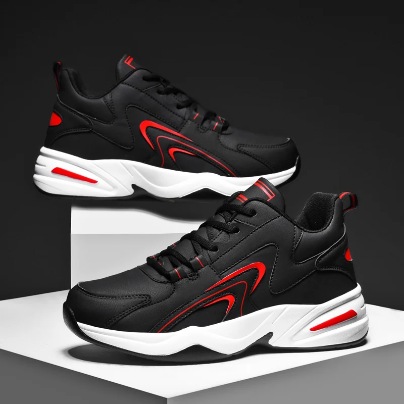

Trendy Casual Sports Shoes Waterproof and Fashionable Sports Shoes Outdoor Mens Cushioning Enhanced Elasticity Running Shoes