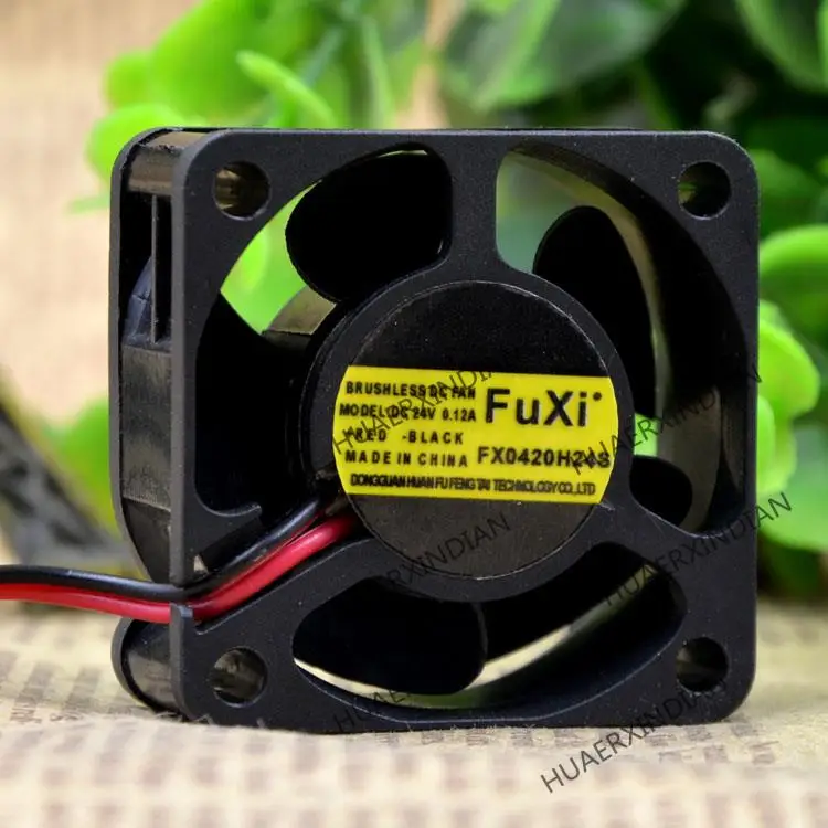 New FuXi 4020 FX0420H24S 24V 0.12A 4    Cooling Fan Assembly Kit