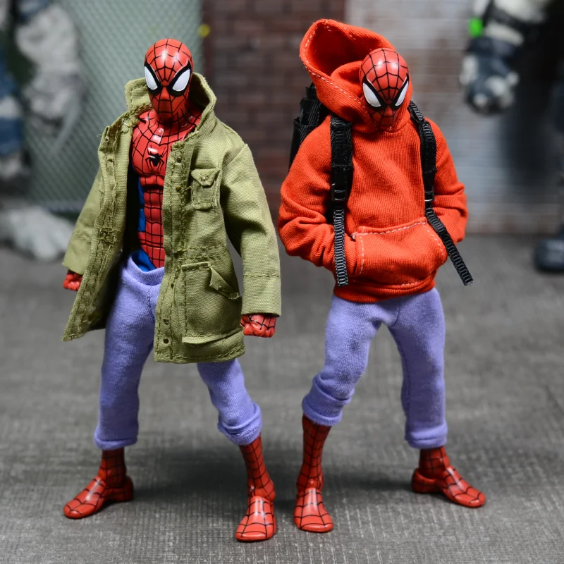 

Marvel Classic Spider Man 6" Action Figure Clothing Amazing Pizza Red Blue Spiderman Peter Parker Legends 1:12 Toys Doll Model