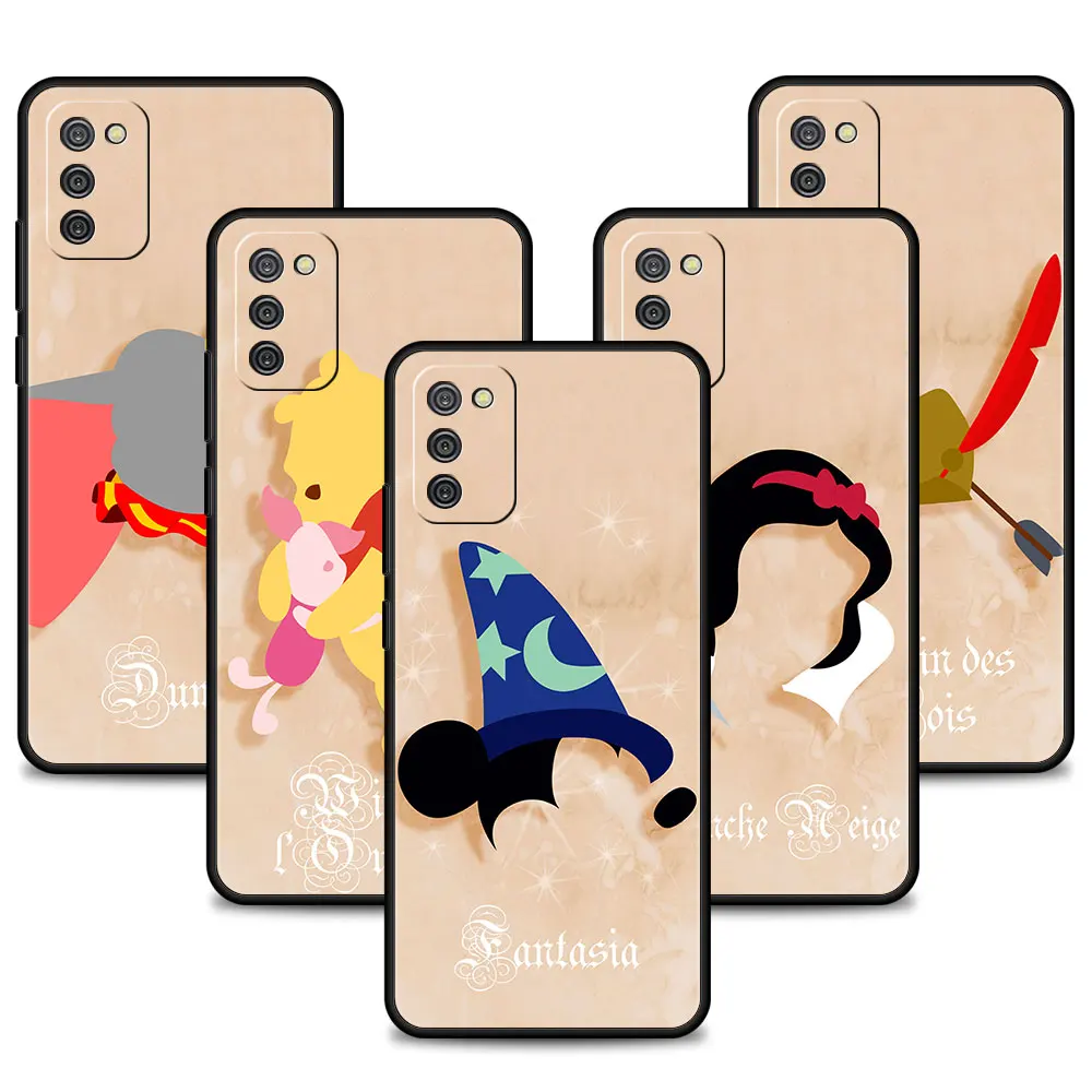 Disney Character Mickey Easy Marble Art Case For Samsung A52 A51 A42 A41 A32 A31 A22 A21s A21 A12 A11 A02s A02 A01 A72 A71 Cover