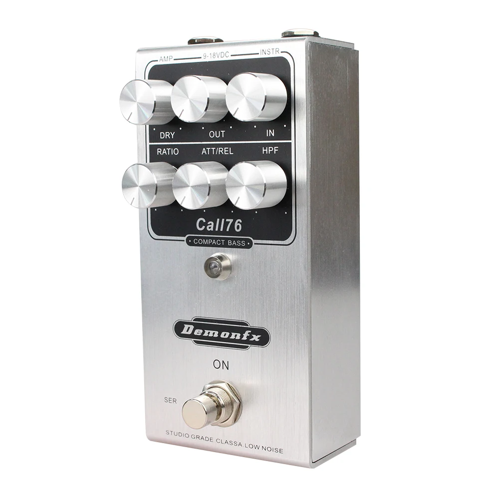 Demonfx Call76 Compact Basss Guitar Effect Pedal Compressor enlarge