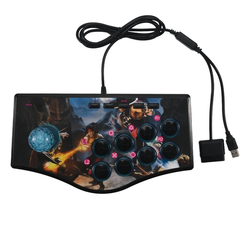 Ретро-контроллер для аркадных игр Usb-джойстик Ps2/Ps3/ПК/Android Smart Tv встроенный