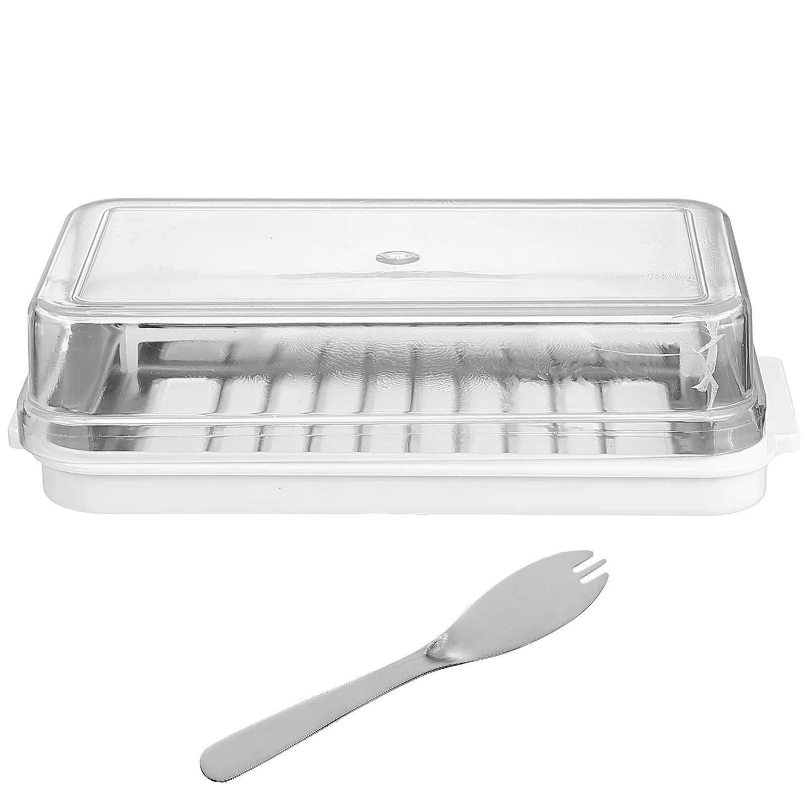 

Butter Dishbox Keeper Lidcheesestorage Container Covered Plate Metal Holder Slicer French Serving Cover Crisper Kitchen Lids