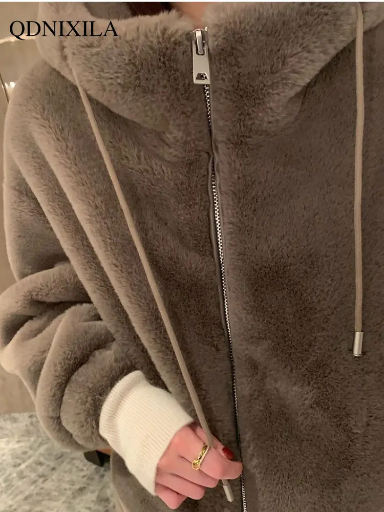 Winter Coat for Women 2022 New Outerwear Faux Fur Coat Extra Thick Warmth Jacket Women Fashion Stylish Loose Top Fur Jacket