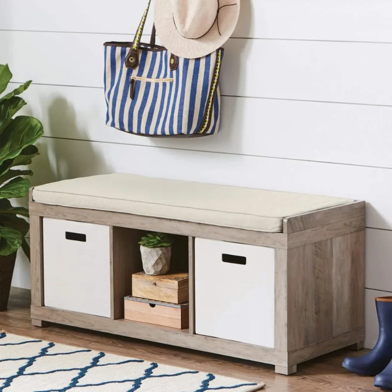 

Better Homes & Gardens 3-Cube Shoe Storage Bench, Rustic Gray