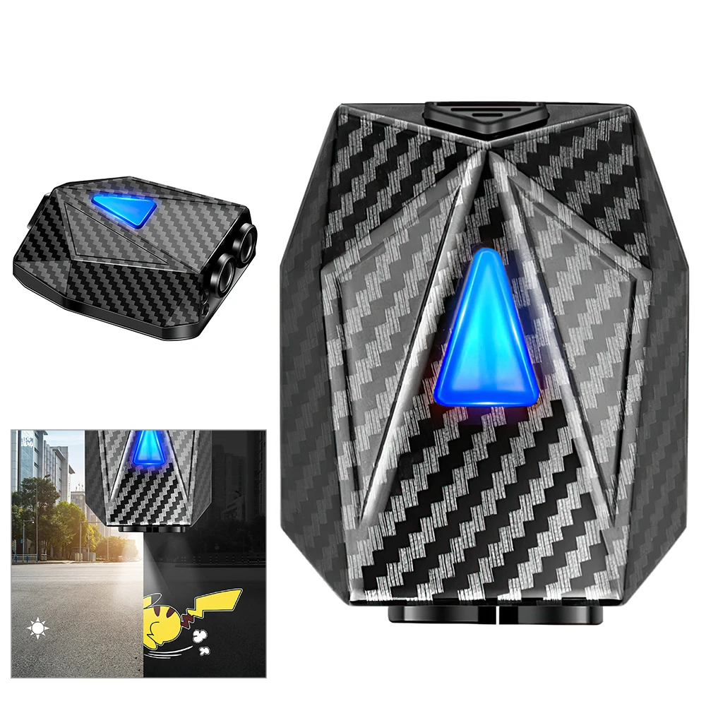 

4pcs Car Cartoon Dynamic Projection Lamp Wireless Led Car Door Atmosphere Projector Light Warning Light Animation Movie Light