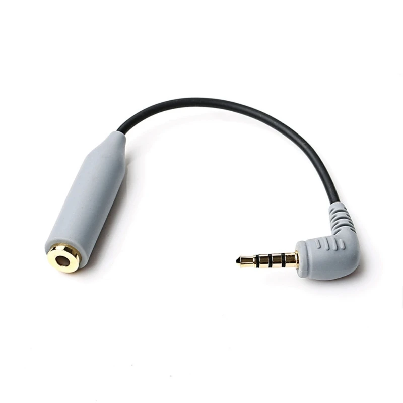 

120mm Length TRS to TRRS Cable Adapter Mic Lines for iphone Android Smartphone Tablets Converter Mic Adapter Drop Shipping