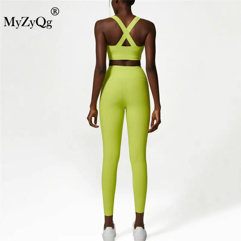 

MyZyQg Women Breathable Running Sports Set Yoga Bra Suit Prady Jogging Underwear Leggings Gym Fitness Workout Tops Tight Pants