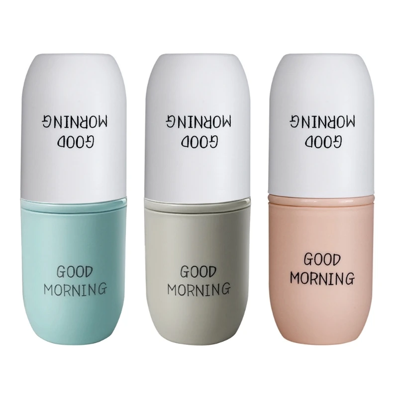 

Portable Toothbrush Travel Cases Containers Portable Toothpaste Storage Wash Cup H58D
