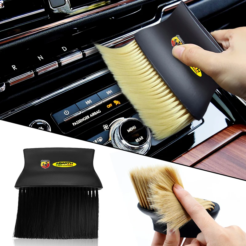 

Car Cleaning Brush Dashboard Air Outlet Clean Brush Styling for Abarth 595 Competizione Carbono 500 Puto Spider Accessories