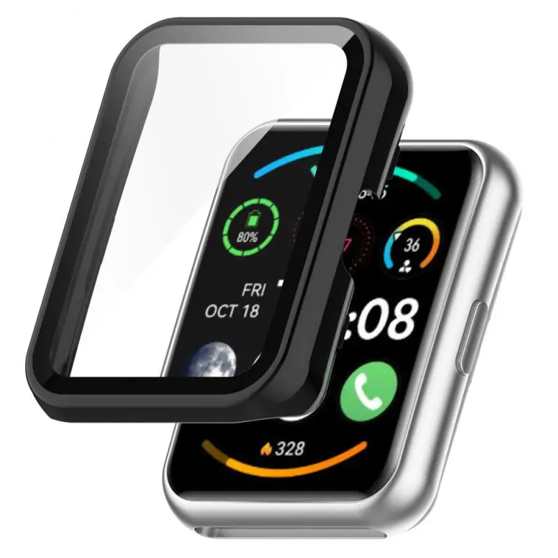 

Закаленная пленка «Все в одном» для умных часов Huawei Watch Fit2, защитный чехол для часов Huawei, защитные аксессуары для мужчин и женщин