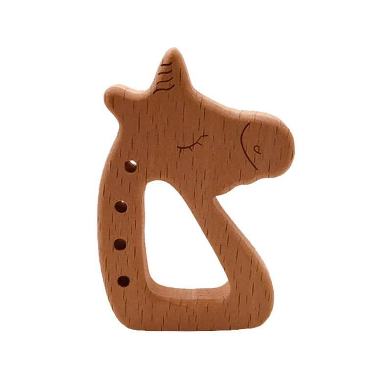 ABCPICK 10 шт. деревянный прорезыватель животные буко прорезывание зубов