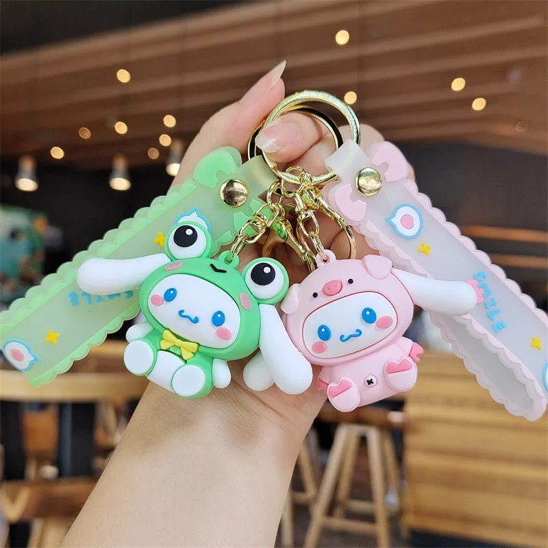 

Sanrio Cinnamoroll аниме брелок, подвеска для автомобильной сумки, подвеска, брелок, украшение на день рождения, праздник, рождественский подарок