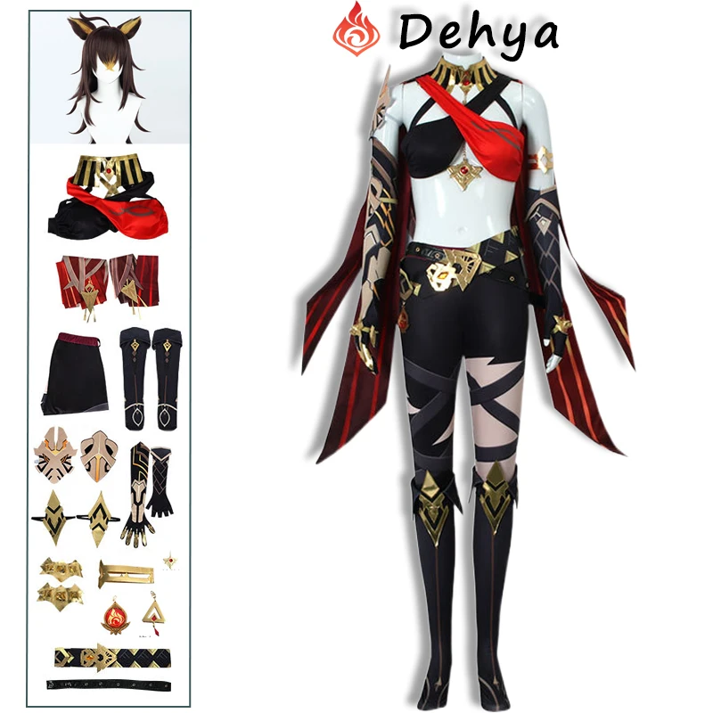 

Женский костюм для косплея Dehya, костюм для Хэллоуина с париком