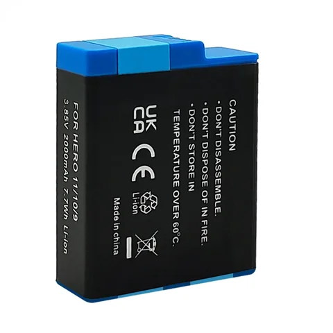 Батарея для GoPro Hero 10 HERO11 HERO 9 da da xiong 2000 мАч
