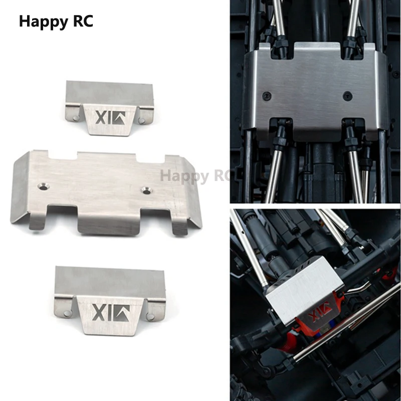 

Stainless Steel Chassis Armor Axle Protector Skid Plate For RGT EX86190 EX 86190 LC76 1/10 RC Crawler Car Upgrade Parts