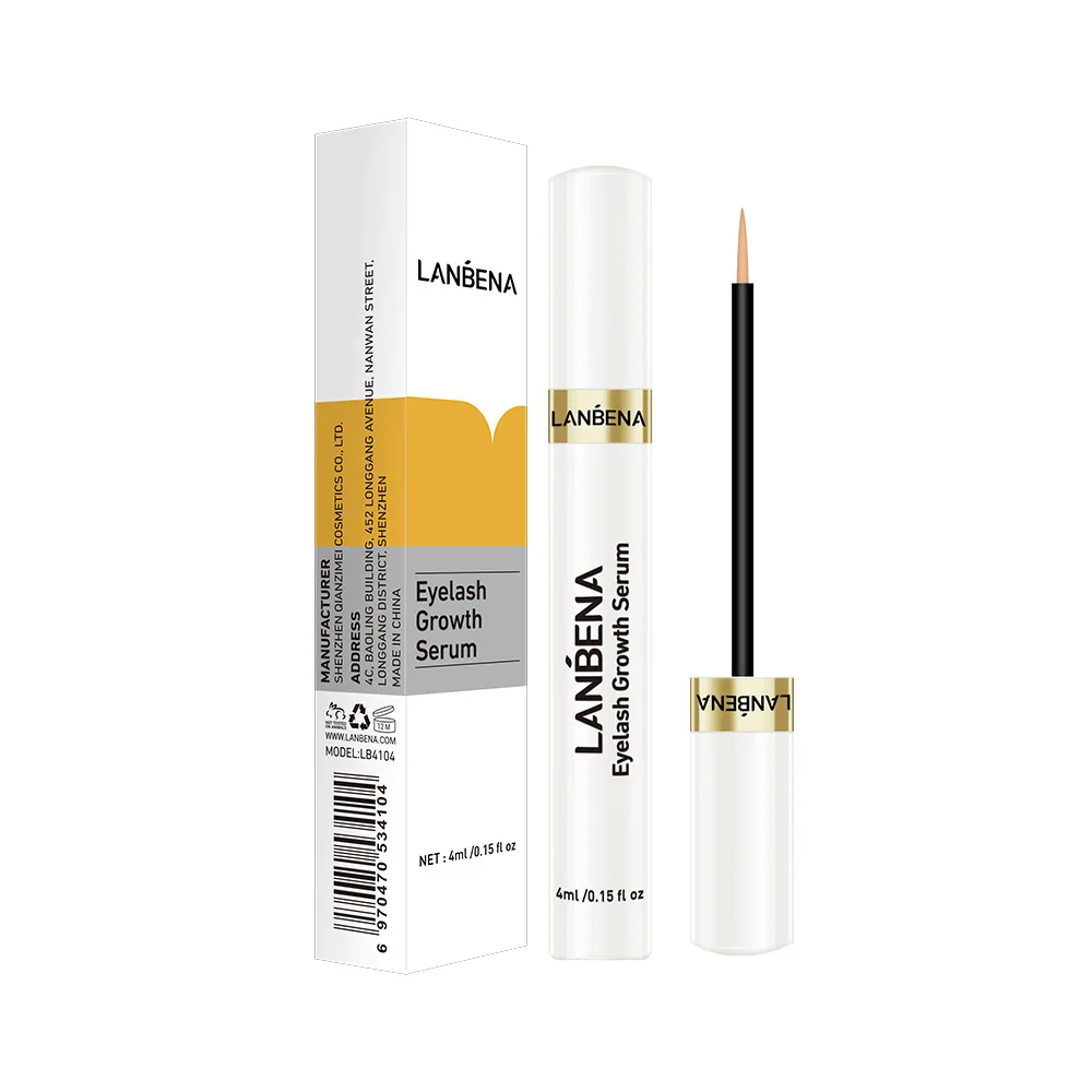 

2Pcs LANBENA Eyelash Eyebrow Enhancer Growth Serum Longer Fuller Thicker Eye Lashes Rapid Treatment Extend Lash Nourish Essence