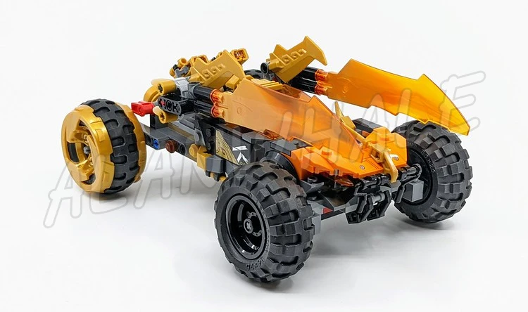 384 шт. Shinobi кристаллизированный Cole's Dragon Cruiser автомобиль Golden Vehicle 60014 строительные