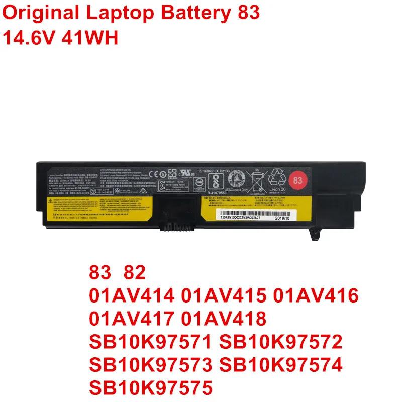 

83 New Genuine Laptop Battery 01AV414 01AV415 01AV418 01AV416 01AV417 For Lenovo ThinkPad E570 E570C E575 SB10K97571 Original