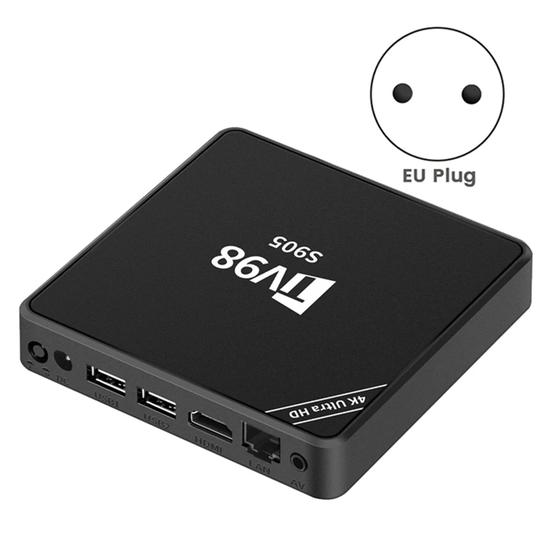 ТВ-приставка TV98 1G + 8G S9054K Android 12 Smart TV Box RJ45 10M 100M медиаплеер