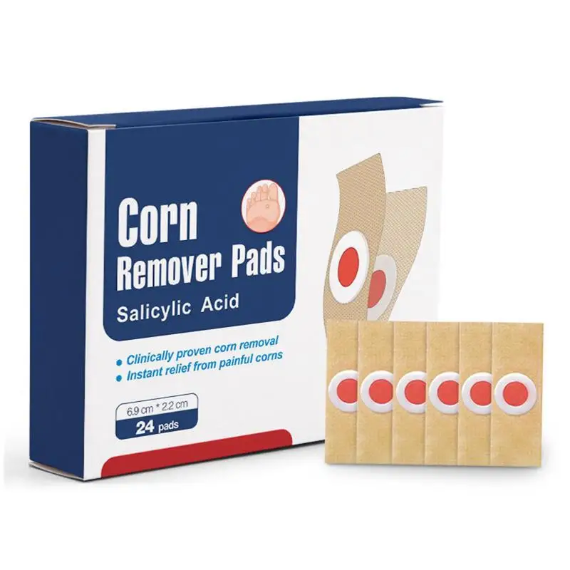 

Corn Removers For Feet 24pcs Callus Removal Cushion Pads Blister Removal Patches With Hole Foot Care Plaster For Corns Callus Or