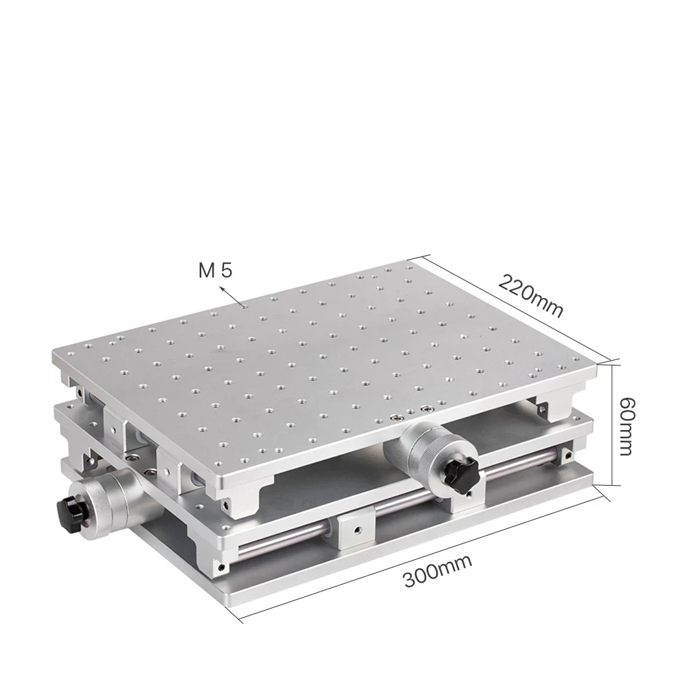 movable table 300x220mm portable cabinet table X & Y 2 axis positioning bench for laser Marking machine