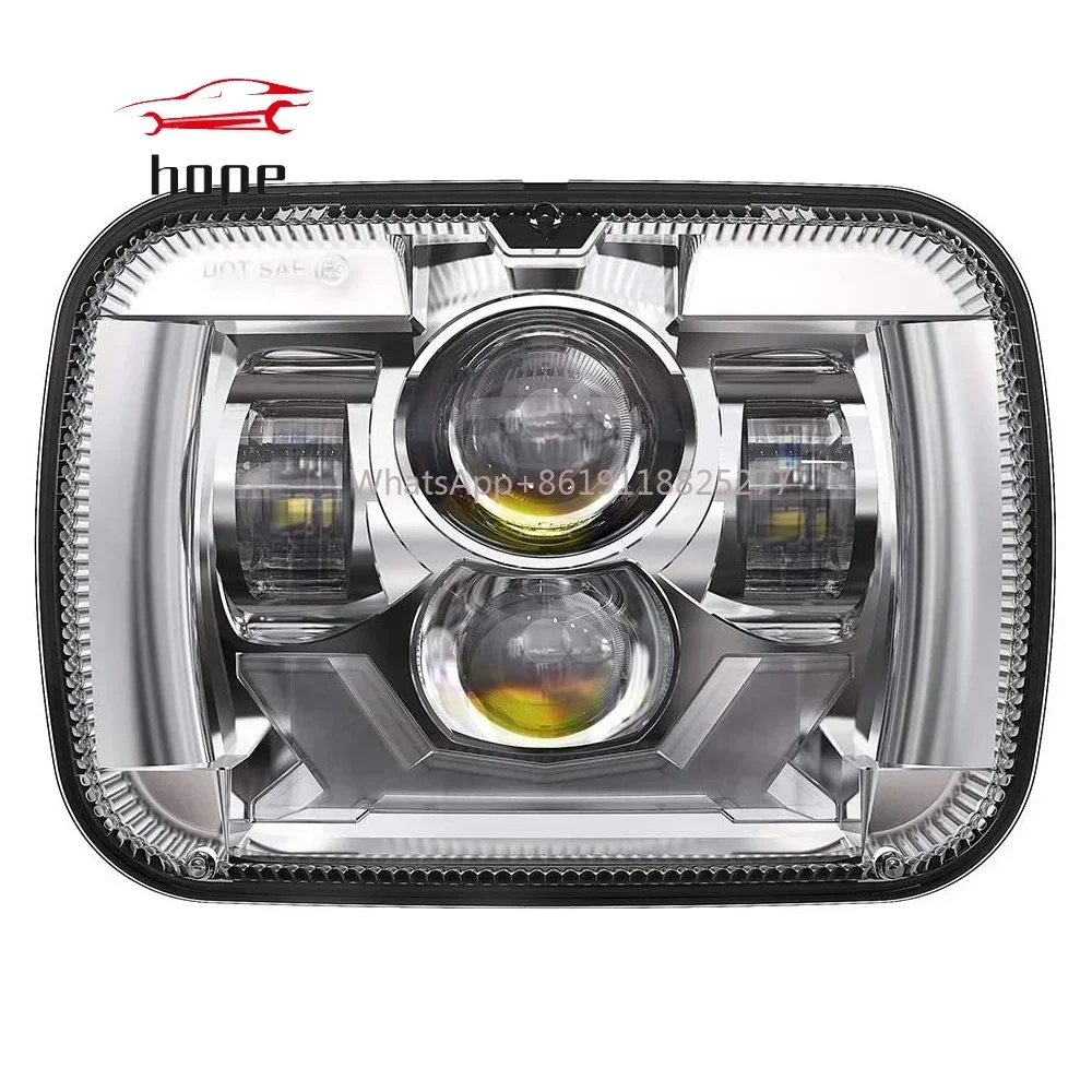 Светодиодные фары 5x7 для Ford F150 1978-1986 аксессуары F250 F350 пикапа F 150 250 350