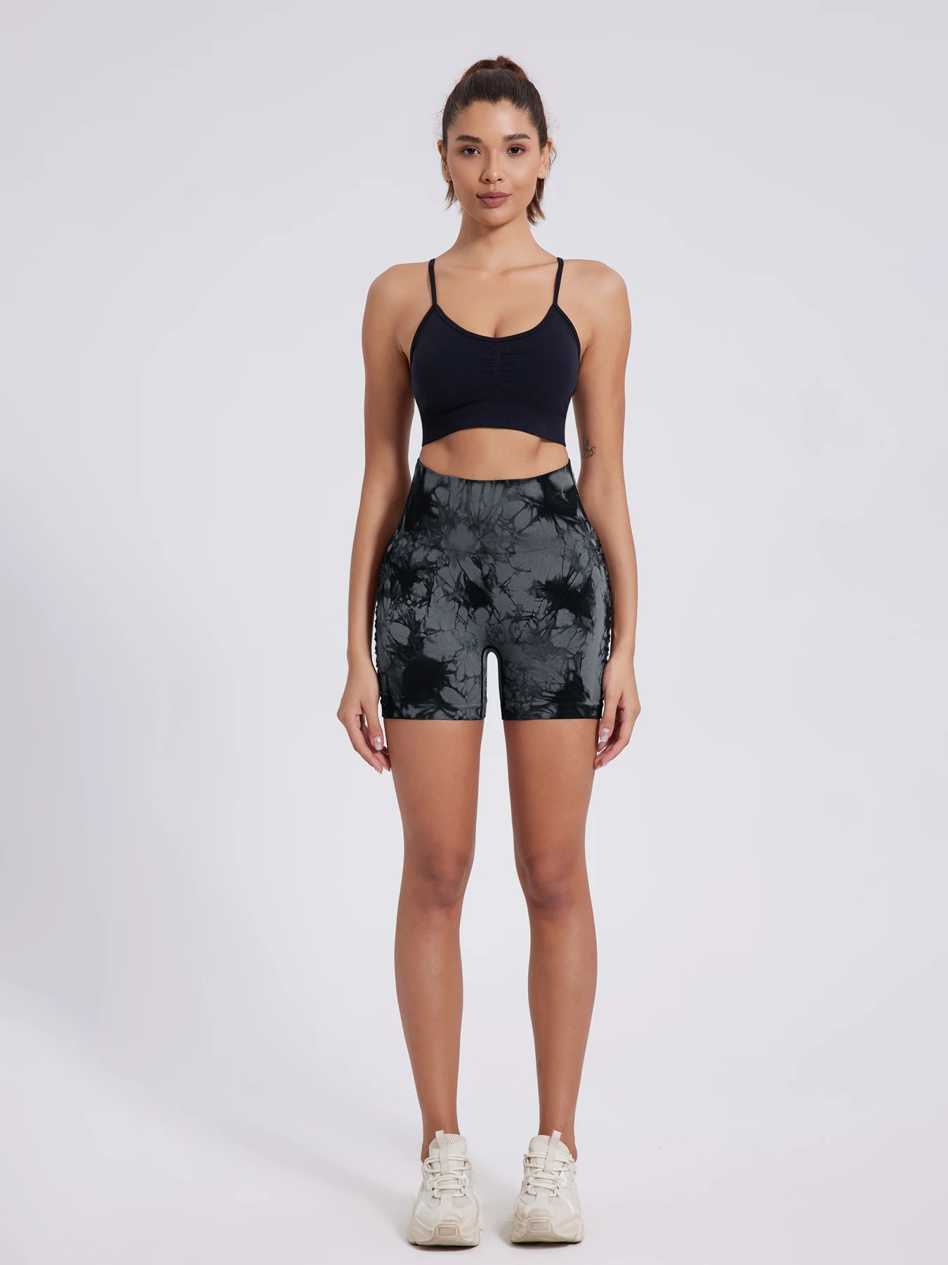 Женские леггинсы с завышенной талией повседневные Леггинсы для бега и фитнеса