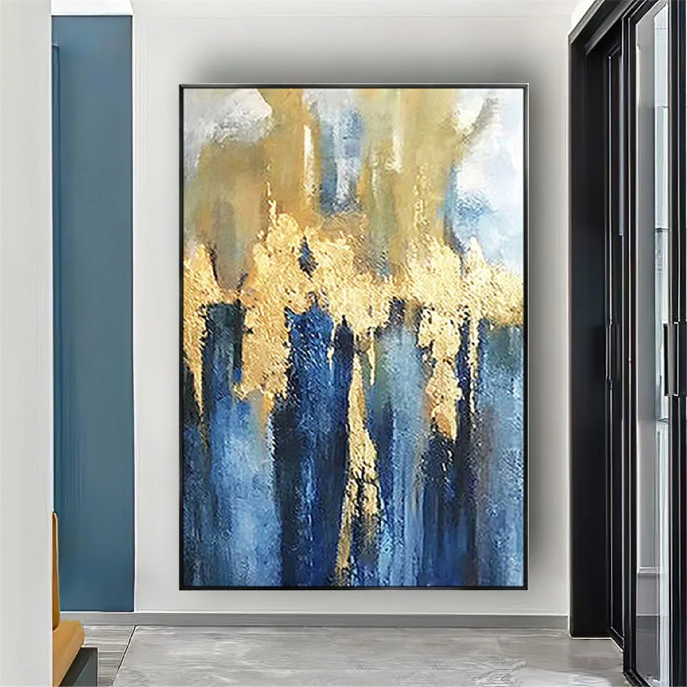 

100% расписанные вручную фотообои на холсте Современные большие салонные настенные декоративные картины для гостиной художественные издели...