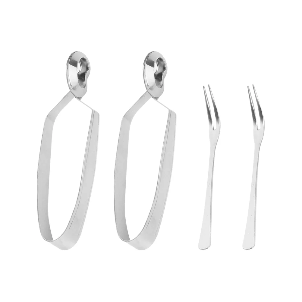 

Baked Snail Tableware Escargot Tong Kitchen Stainless Steel Food Snails Fork Practical Home