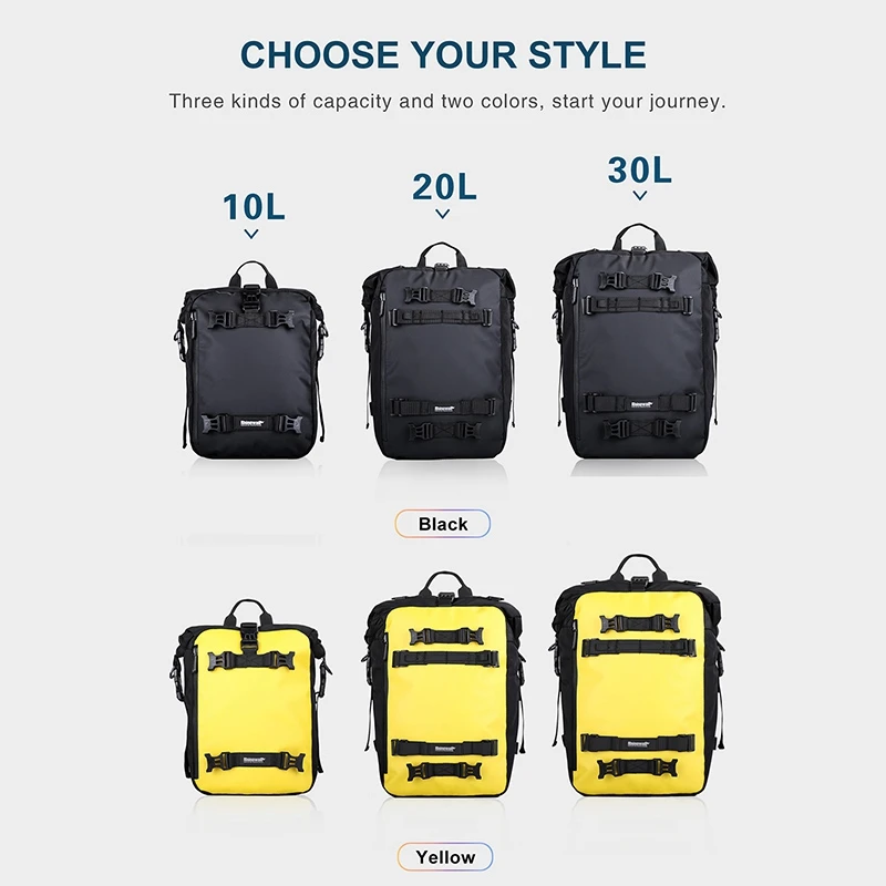 Сумка на заднее сиденье велосипеда водонепроницаемая 10 л/20 л |