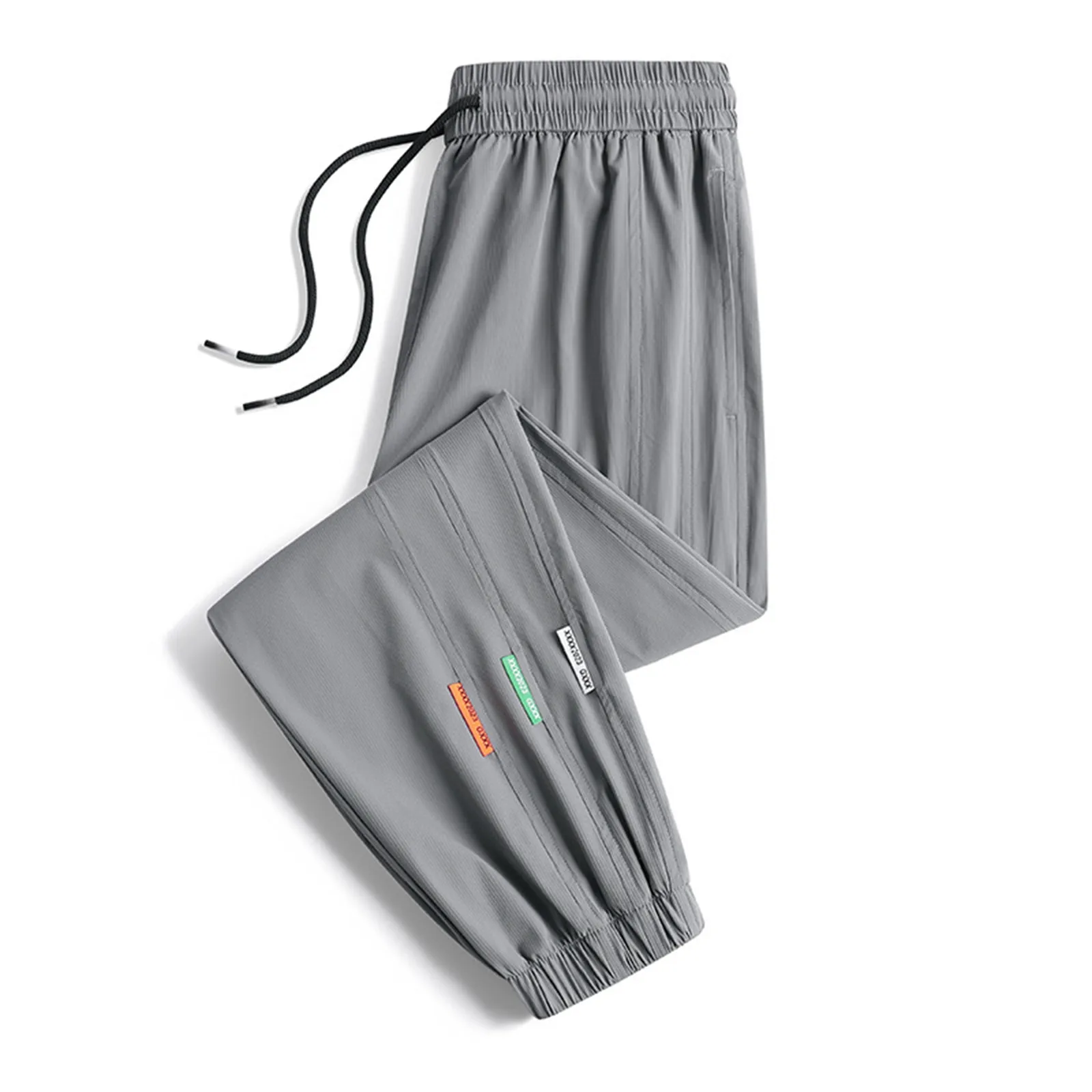 

Spring Summer Black Grey Sweatpants Men Joggers Ankle-Length Baggy Harem Pants Male Casual Cotton Sweat Plus Size Trousers
