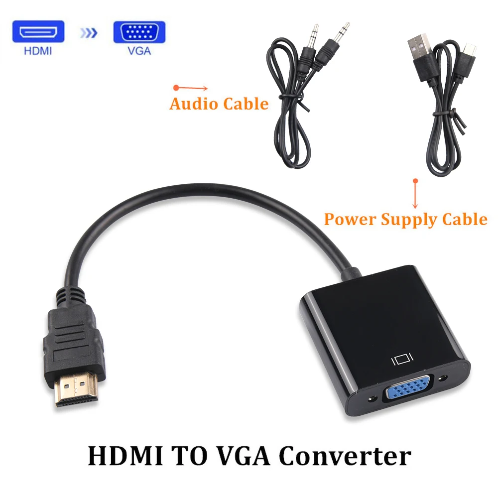 

Переходник с HDMI на VGA «папа» «мама», 1080P