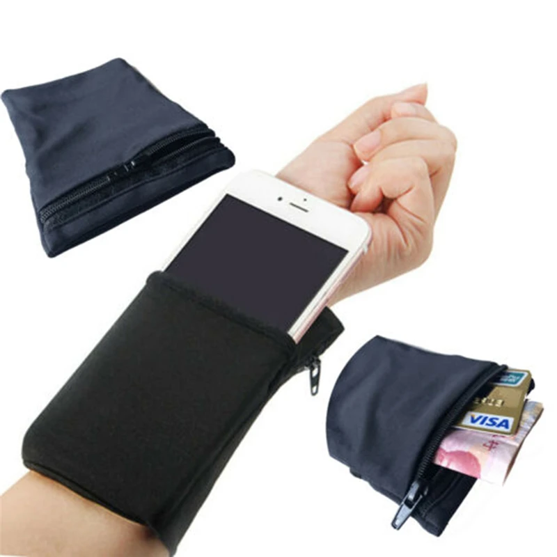 

Sport Armband Running Bag Gym Cycling Wristband Badminton Tennis Sweatband Wrist Support Pocket Wrist Wallet Pouch Arm Bag