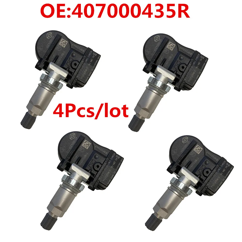 

High quality 4PCS 407000435R TPMS Tire Pressure Sensor For Renault Megane Laguna Fluence Latitude 433MHZ 40700-0435R,S180052064Z