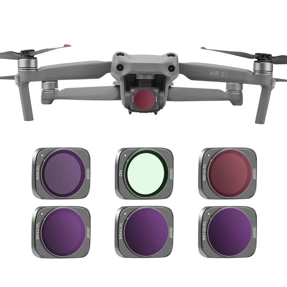 

Drone Filter Compatible For Dji Mavic Air 2s Uv Protection Nd Light Reduction Cpl Polarizing Filter Accessories