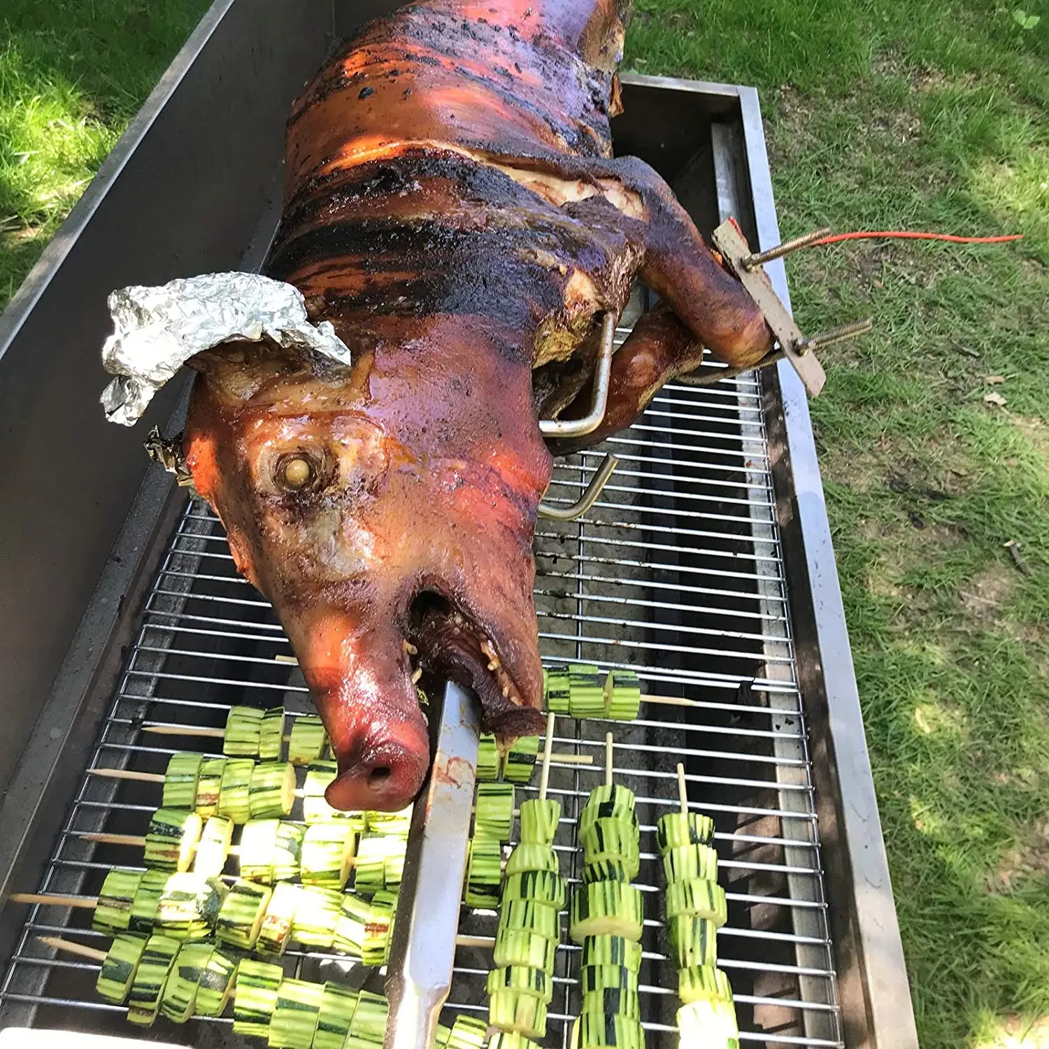 Высококачественный гриль-вертушка на угле жаровня гриль колесиках из