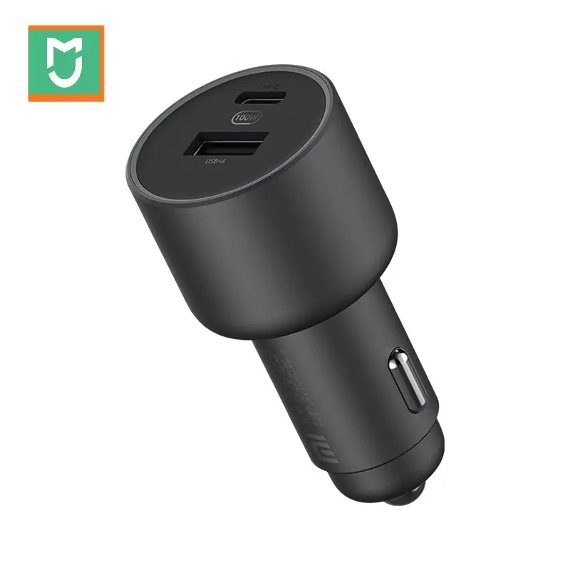 

100% Original Mijia Car Charger Quick Charge USB-C 100W Max USB-A 18W For iPhone Samsung Huawei Mijia 10 Smartphone