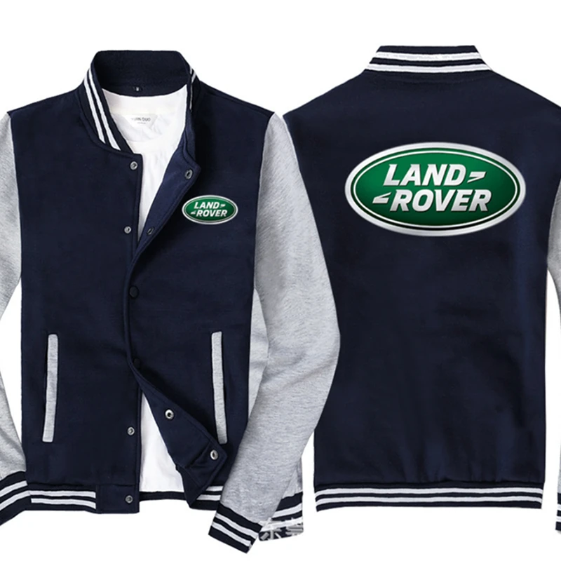 

2022NEW Men Baseball uniform for LAND ROVER Car Logo Print Casual Hip Hop Harajuku Warm Sweatshirts Mens Baseball Jacket Slim