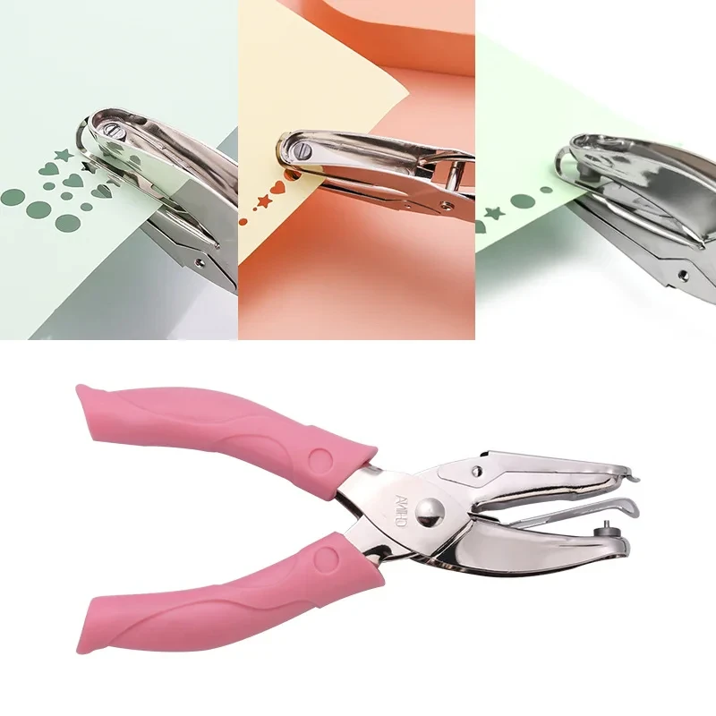 

Handle Hole Punch 1.5MM/3MM/5.5MM/5MM/6MM Paper Puncher DIY Loose-leaf Paper Cutter Single Hole Punch for Scrapbooking Tools Off