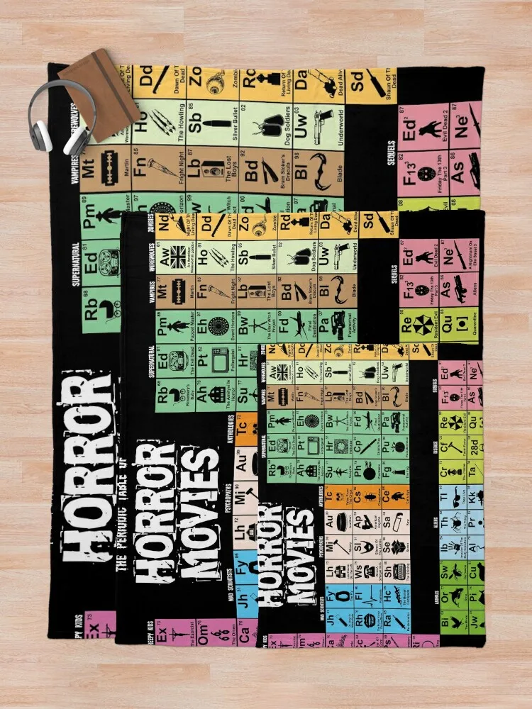 Периодическая таблица фильмов ужасов одеяло