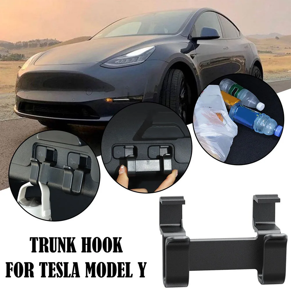 

Accessories Rear Trunk Hook ABS Plastic Bag Holder For Tesla Model Y Rear Storage Trunk Hook Multi Applications