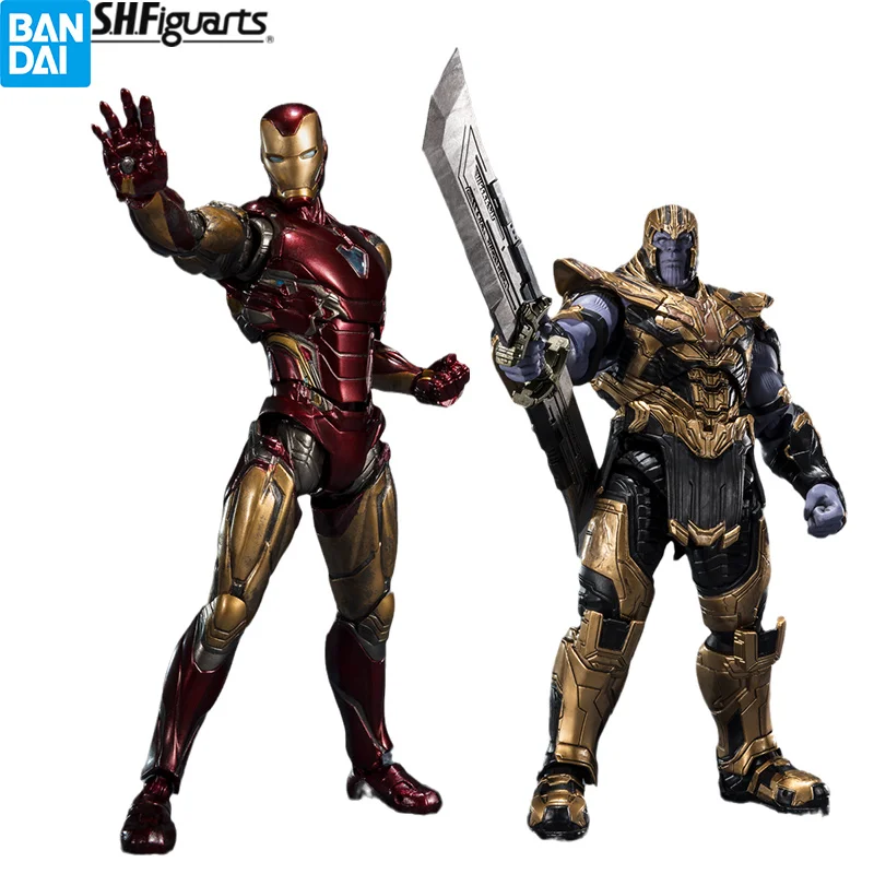 

Bandai SHFiguarts Iron Man Thanos FIVE YEARS LATER 2023 EDITION THE INFINITY SAGA Avengers Endgame Anime Figure Action Model Toy