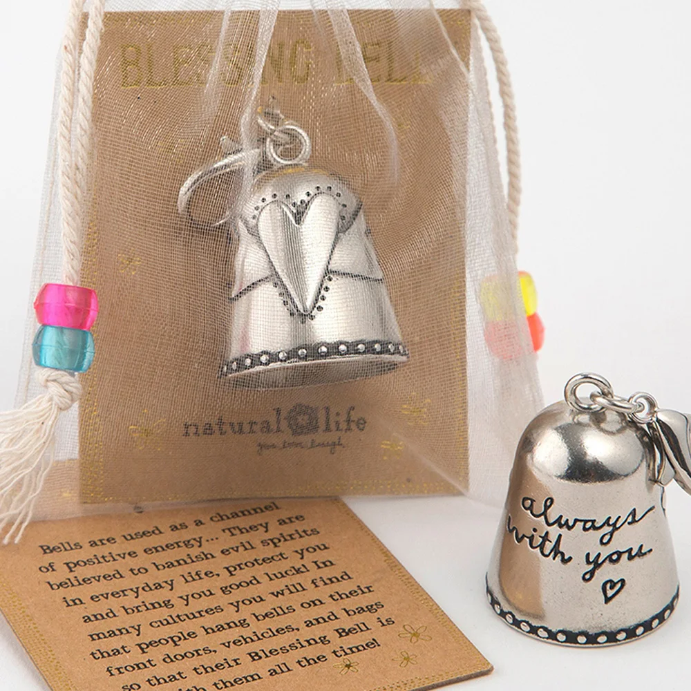 

Blessing Bell Friends Are Angels Ornament Angels By Your Side Tiny Silver Bell for Friend or Loved One Hanging Decorations