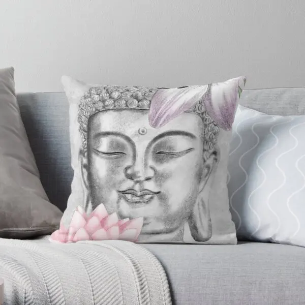 

Buddha Printing Throw Pillow Cover Bed Car Fashion Soft Home Comfort Decor Wedding Sofa Decorative Bedroom Pillows not include