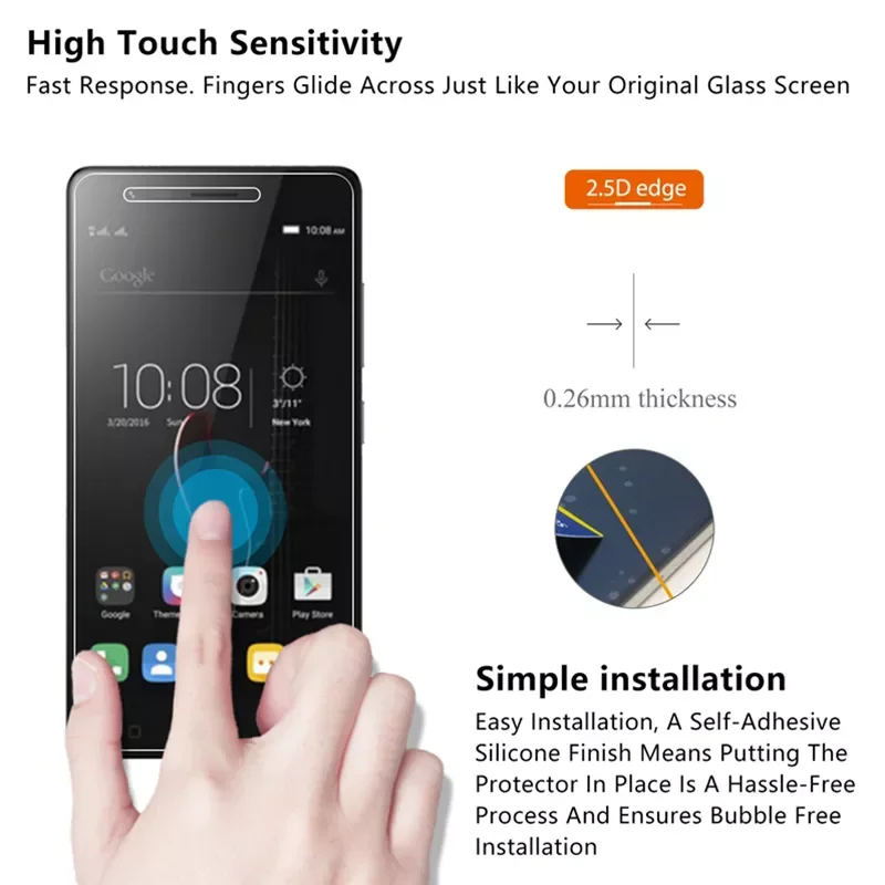 9H HD Tempered Glass for Lenovo K3 K4 Note Screen Toughed Glass for Lenovo Vibe K5 Plus K5 Play Glass on Lenovo K5 Note Z5 Pro