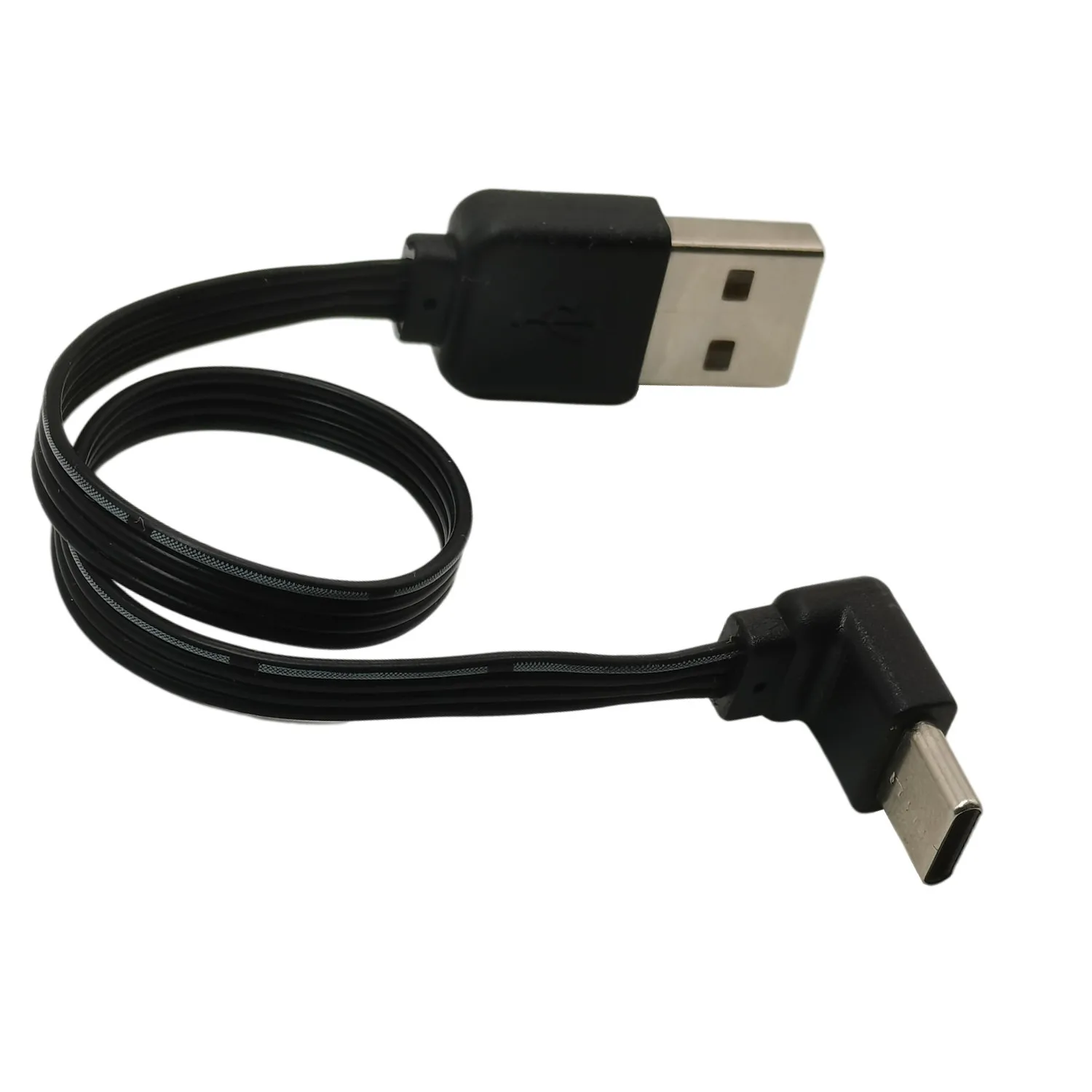 Мягкий короткий кабель USB типа C длиной 0 1 м 2 3 5 прямой угол 90 градусов